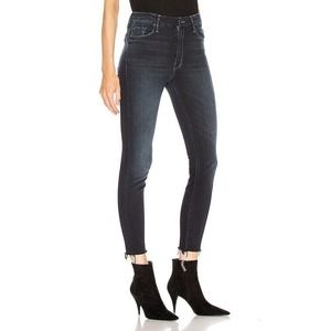 MOTHER THE HIGH WAISTED LOOKER ANKLE FRAY Jeans Last Call Skinny 26 (27/28)